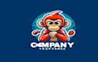 do make monkey mascot logo design with unlimited review