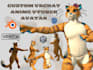 custom 3d vrchat, anime nsfw rig, vr character unity, vrchat vrc avatar, facerig
