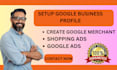 setup google merchant centre create gmb profile shopping ads