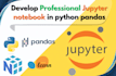 do python pandas tasks professionally in jupyter notebook
