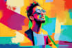 create a amazing abstract art
