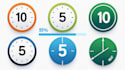 transparent countdown timer clock for fitness yoga workout