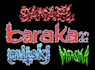 make slam, brutal, grindcore death metal logo