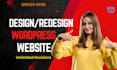 build wordpress website or redesign wordpress websites