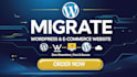 migrate a wordpress or woocommerce website to new hosting without downtime