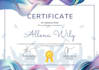 design completion, appreciation and achievement certificate
