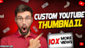 design catchy thumbnail for youtube, tiktok in a day