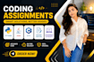 do python assignment  java, cpp, report writing and  html