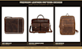 design leather bags and wallets with tech packs and patterns