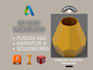 create fusion 360, solidworks 3d design and 3d model