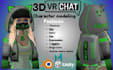 do quality vrchat avatar, vrc character, vr furry, 3d avatar, vr chat, anime