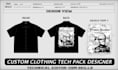 design fashion tech pack, flat sketches, and mockup