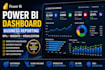 create a professional power bi dashboard and business report