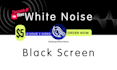 create black screen relaxing white noise video