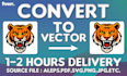 convert your design to vector format with fast delivery