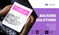 develop a backend using python, flask, fast API, or django