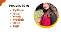 help in python, html, math, java, and matlab