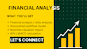 do financial projection, financial analysis, dcf analysis, npv, irr, wacc, ROI