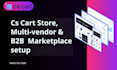 cs cart store and multivendor marketplace setup
