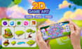 create high quality 2d illustrations in an art casual style for mobile games