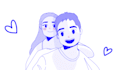 make a linear illustration for valentine