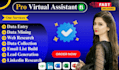 be your virtual assistant for data entry and web research, excel