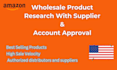 open account with distributor or wholesaler for amazon wholesale