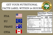 create fda compliance, fsa, efsa, cpsr, pif, cpnp, gpsr, coa gmp, hrlpt