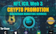 promote crypto memecoin solana nft defi projects telegram subscriber