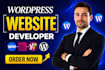 be your professional wordpress developer for any website