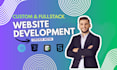 do custom website development as full stack developer, front end developer