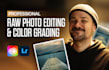 do professional raw photo editing and color grading in lightroom
