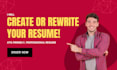rewrite resume, ats optimized resume, cover letter