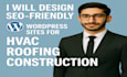 design SEO friendly wordpress sites for hvac roofing construction