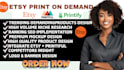 setup your etsy print on demand shop with printify or printful