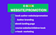 book author course website ebook author website ebook landing page blog website