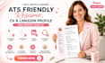 write and design an ats friendly resume, CV, linkedin profile and update your CV