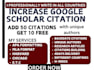 increase citation h index on google scholar backdate citation from researchgate