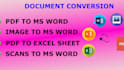 convert your pdf, image or screenshot to an editable file