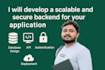 develop a scalable and efficient backend