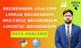 do linear, multiple, and logistic regression analysis with python, r, excel spss