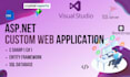 do asp dot net web app with c sharp and ms sql database