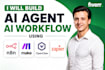 build ai agent ai workflow using openclaw n8n make zapier automation