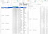 clean, organize, format, create charts, graphs and pivots