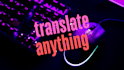 translate any document or books