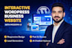 design an interactive wordpress business website