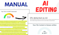manually edit, rewrite, and humanize ai content