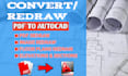 convert any drawing image, sketch or PDF to autocad