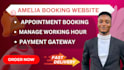 install amelia booking plugin and create appointment booking website with amelia