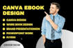 canva design, brand presentation, powerpoint slides, canva ebook design